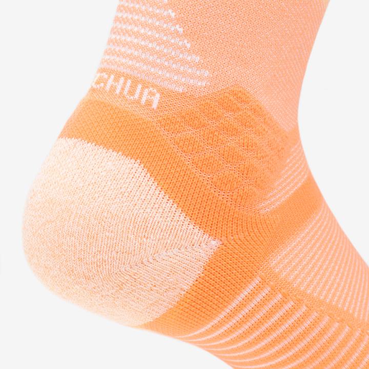 Produktbild Quechua Wandersocken hoch 2 Paar - Hike 500 grau/orange (39, 42)