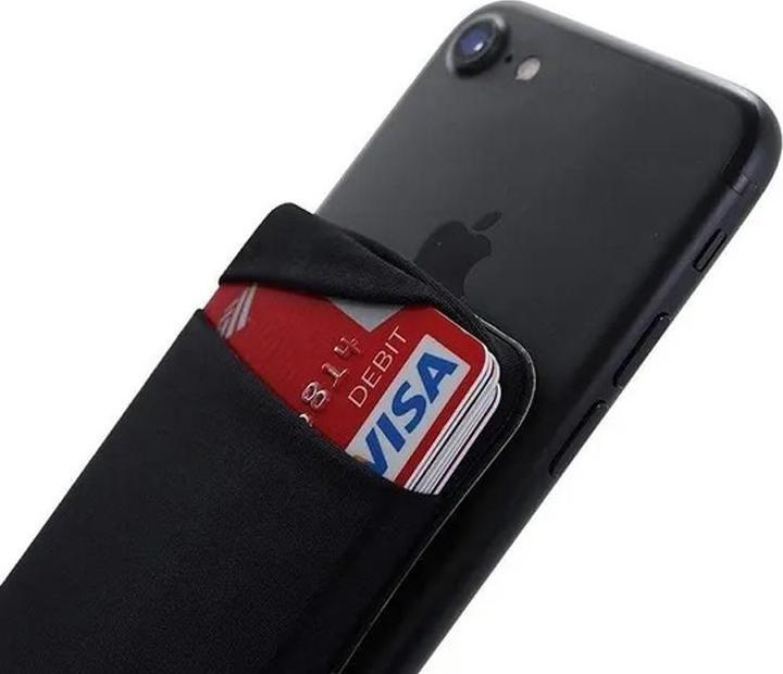 Actual product image Out of the blue Mobile Credit Card Holder Self Adhesive Black (Apple iPhone 15)
