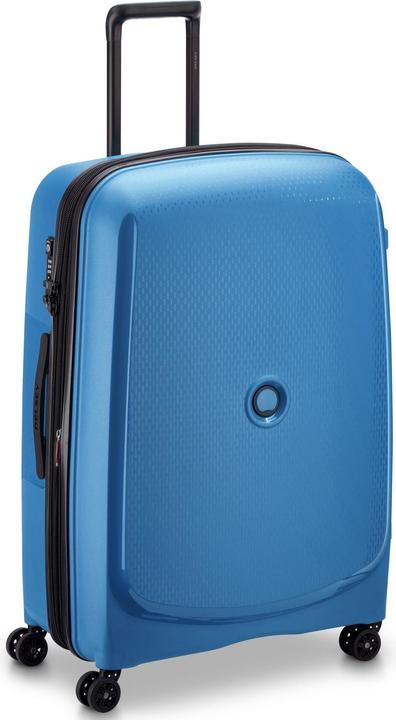 Delsey Walizka BELMONT PLUS 76cm 4 DOUBLE WHEELS EXPANDABLE TROLLEY CASE NIEBIESKI CYJAN (120 l, XL (ab 115l))