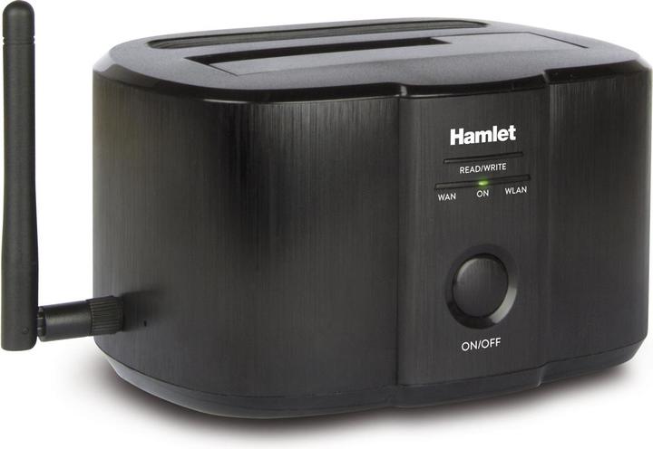 Actual product image Hamlet Wi-Fi Docking Station for 2.5" or 3.5" sata hard disks (1 Ports)