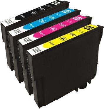 Actual product image Hermex Compatible Epson Expression Home XP-2100 Printer Cartridges (M, Y, FC, C)