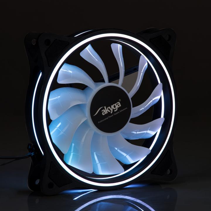 Actual product image Akyga AW-12D-RGB fan (120 mm, 1 x)