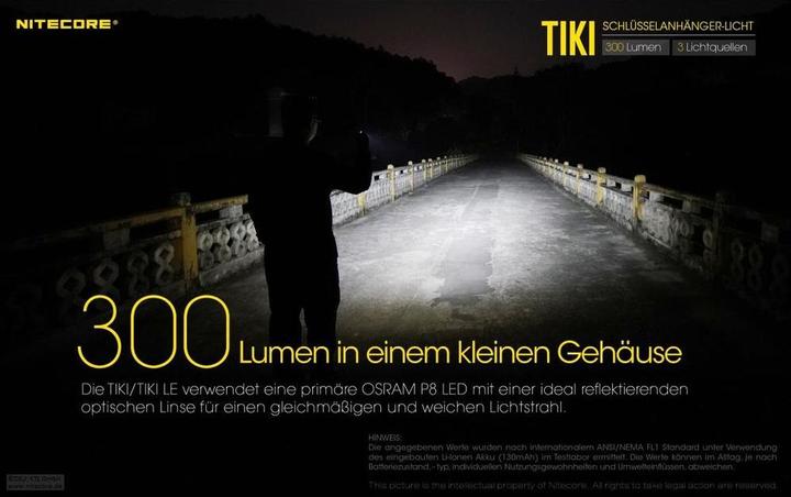 Immagine prodotto Nitecore TIKI - 300 lumen (5.60 cm, 300 lm)