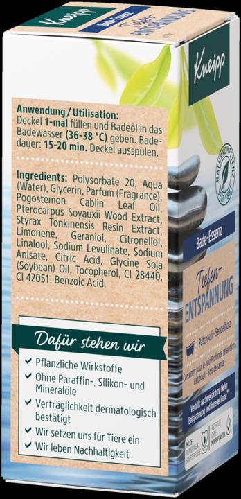 Actual product image Kneipp Bath Essence Deep Relaxation MINI (20 ml, Bath oil)