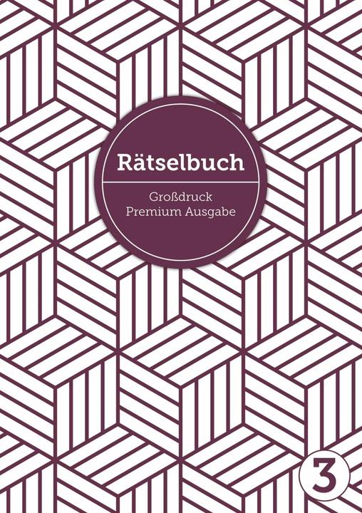 Actual product image Deluxe Rätselbuch Band 3. Rätselbuch XL für Erwachsene, ältere Leute, Senioren und Rentner im D (German, Sophie Heisenberg, 2019)