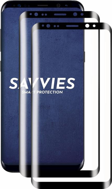 Actual product image Savvies Full-screen armoured glass screen protector (2 Piece, Samsung Galaxy S8+)