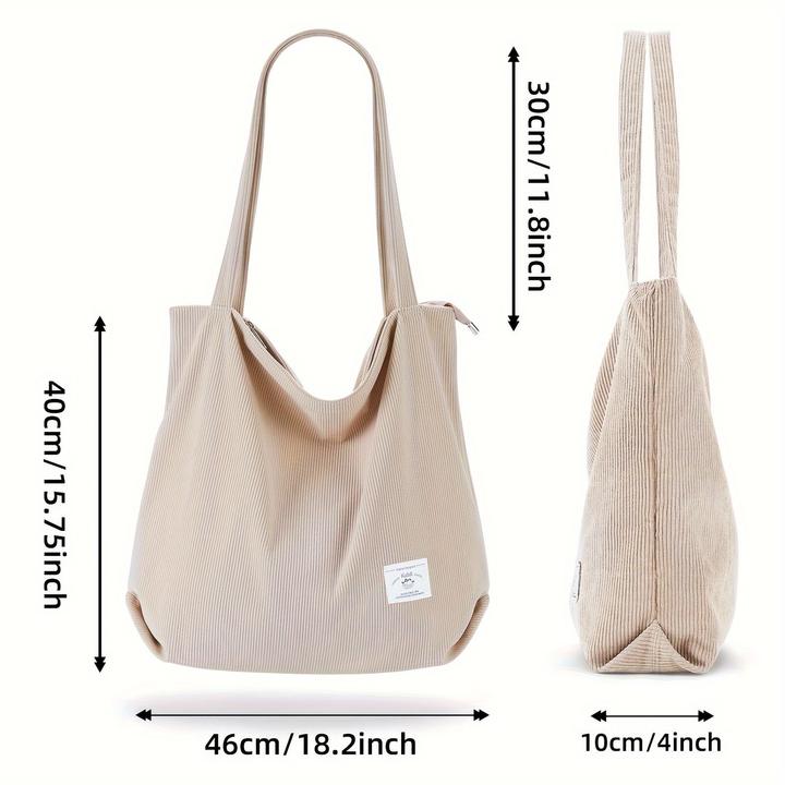 Produktbild Only-Bags.Store Cord Umhängetasche, minimalistische einfarbige Tragetasche, All-Match Lagerung Handtasche