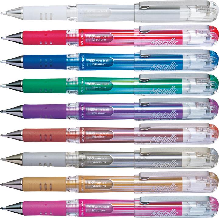 Actual product image Pentel Roller Hybrid Gel Grip (Gold, 1 x)