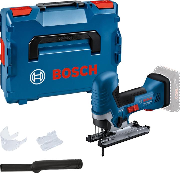 1 x T 144 D jigsaw blade, Speed for Wood, L-BOXX 136, Chip crack protection, Suction set, without battery, GST 18V-125 S, L-Boxx insert for device and charger