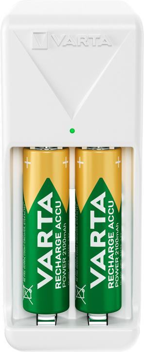 Image du produit Varta Mini chargeur 2x AAA (1 pcs, AAA, 800 mAh, Piles rechargeables + chargeur)