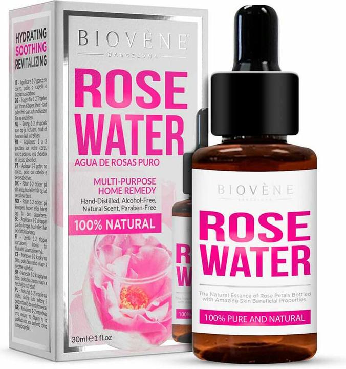Biovène Biovene Rose Water Pure and Natural Multi-Purpose Home Remedy 30ml (30 ml)