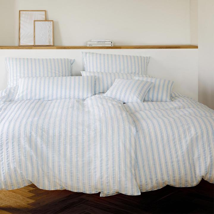 Actual product image Elegante Web-Seersucker Bettwäsche Svaneke (Pillowcase, 80x80 cm)