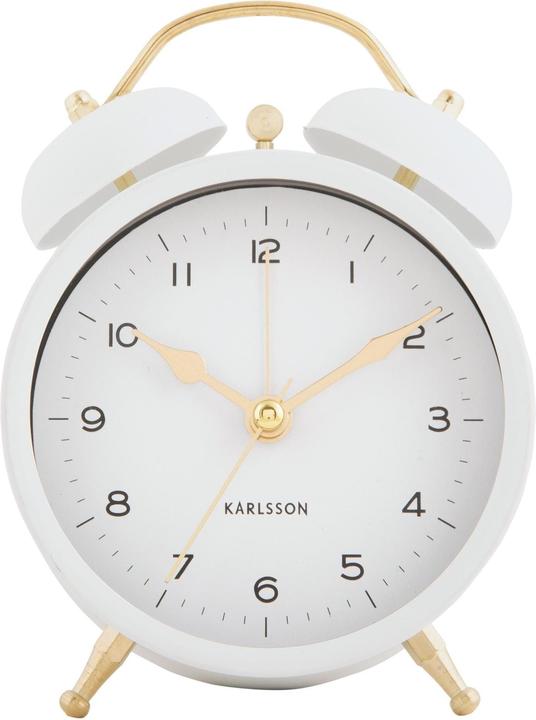 Immagine prodotto Karlsson Sveglia classica Twin Bell Bianco