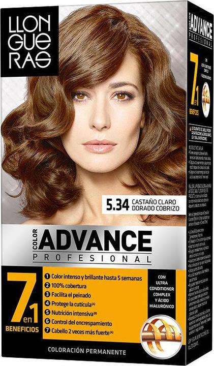 Produktbild Llongueras COLOR ADVANCE #5,34 castaño claro dorado cobrizo (5.34)