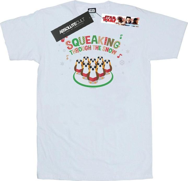 Star Wars The Last Jedi Porgs Squeaking Through The Snow TShirt