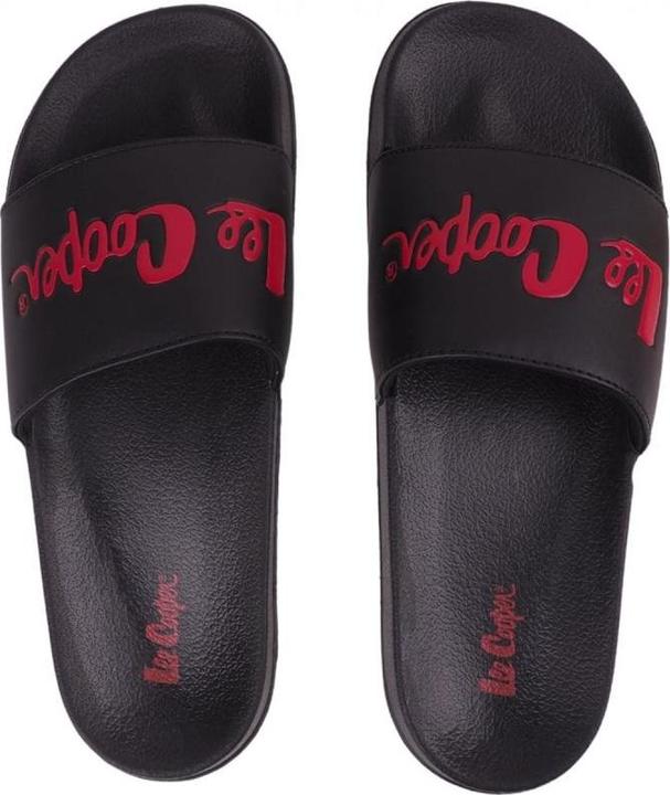 Image du produit Lee Cooper Pantoufles pour homme noires et rouges LCW-23-42-1730M (42) (42)