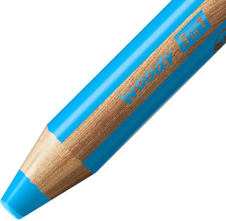 Produktbild STABILO woody 3 in 1 Buntstift (Cyanblau, 1 x)