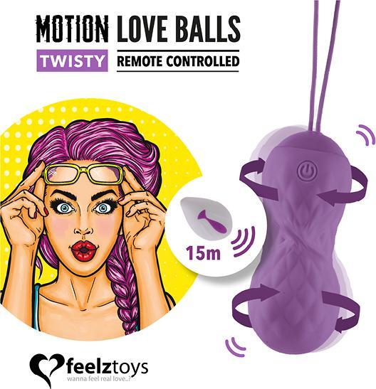 Immagine prodotto FeelzToys Palle d'amore in movimento telecomandato Twisty