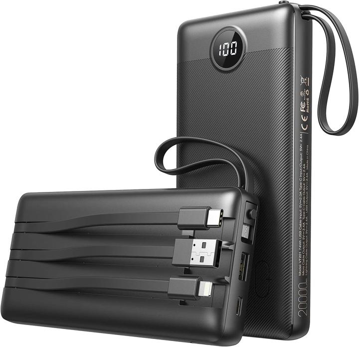 Immagine prodotto Veektomx 20000mAh-Nero (20000 mAh, 74 Wh)