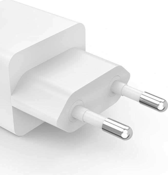 Produktbild Hama Schnellladegerät, GaN, 2x USB-C, PD/Qualcomm®, Mini-Ladegerät, 65 W, Weiss (65 W)