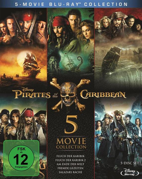 Disney Interactive Studios Pirates des Caraïbes 1-5 (Blu-ray, 2017, Allemand, Anglais)