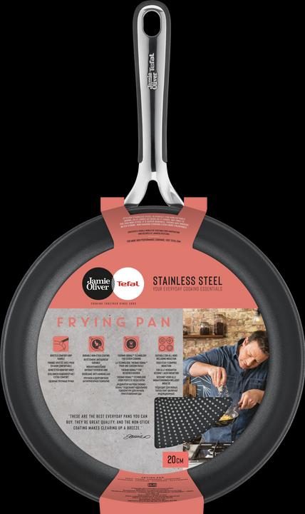Image du produit Tefal Jamie Oliver Kitchen Essentials (20 cm, Poêle à frire, Acier inoxydable)