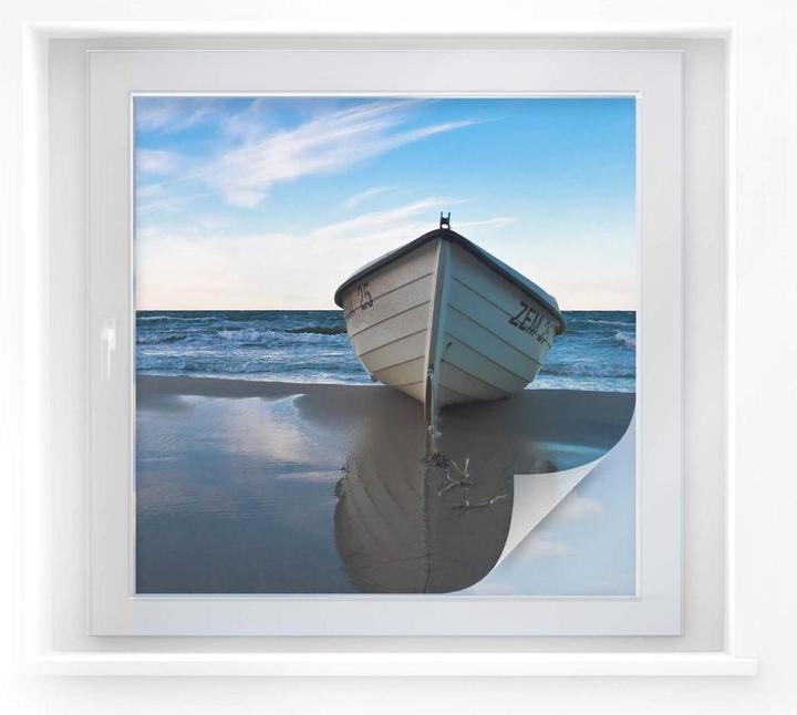 Image du produit Trenddeko Bateau solitaire sur la rive (100 x 100 cm)