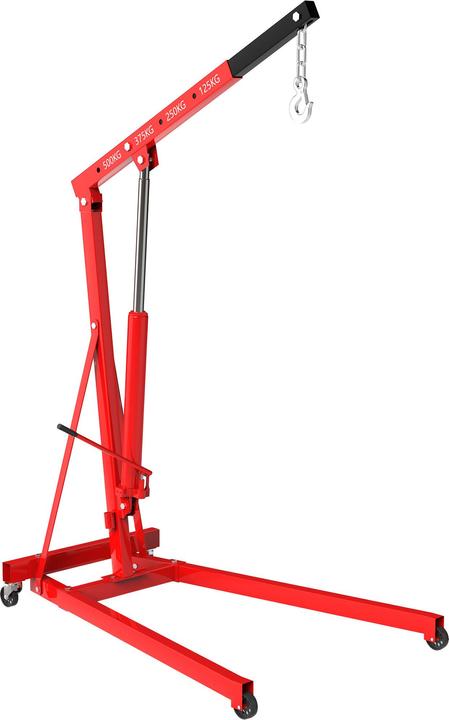 Wiltec Werkstattkran bis 500kg Motorkran Getriebekran Motorheber Hebekran Faulenzer
