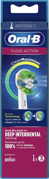 Actual product image Oral-B FlossAction 80338476 Electric toothbrush head (e) (3 x)
