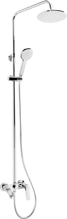 Actual product image Deante Zestaw prysznicowy Jaskier z deszczownicą z baterią chrome (NAC 01JM)