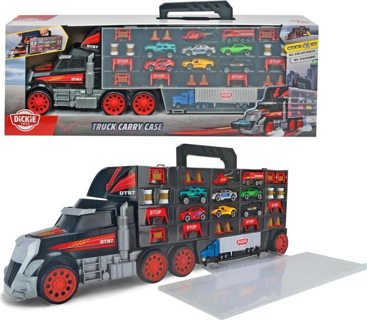 Image du produit Dickie Camion/coffre de rangement avec voitures