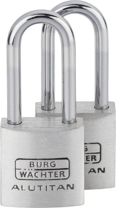 Produktbild Burg Wächter 36141 Vorhängeschloss 20.90 mm gleichschliessend Aluminium Schlüss