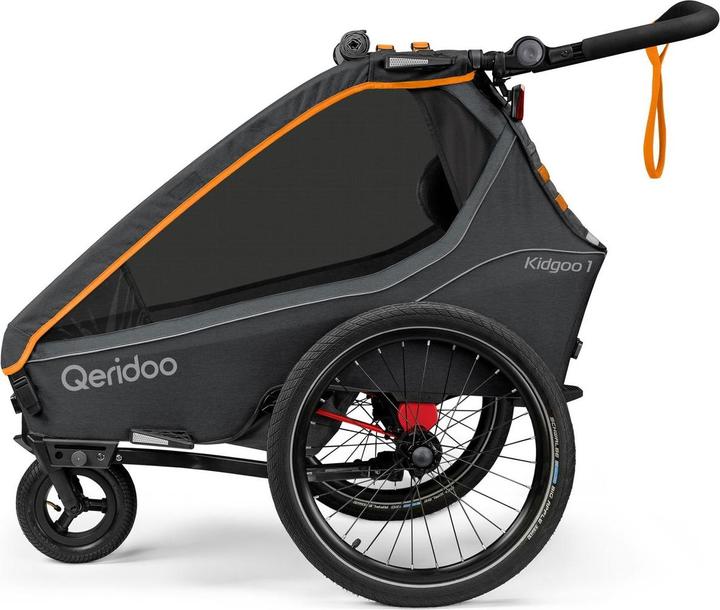 Qeridoo Kidgoo 1 FIDLOCK Edition - Kinderfahrradanhänger für 1 Kind