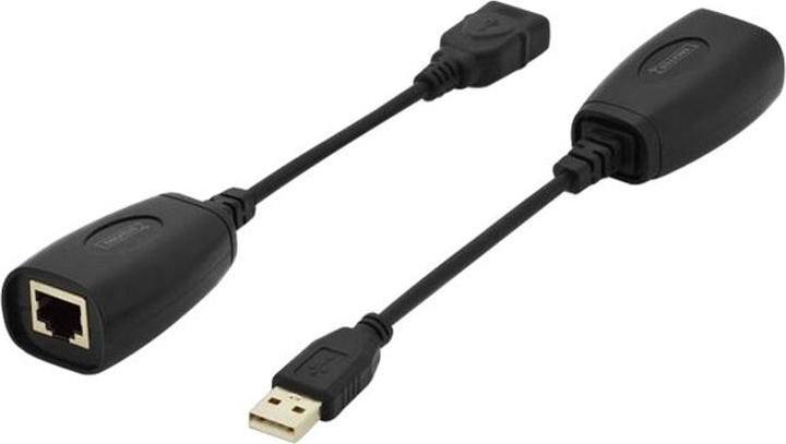 Immagine prodotto Digitus USB Extender per cavo CAT5e CAT6 UTP fino a 45m (USB, RJ45 (1x))