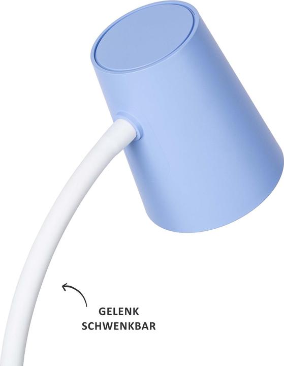 Actual product image Nino Leuchten 53420116LEDTable lamp 'Luis' blue 6,5W 3000K (200 lm)