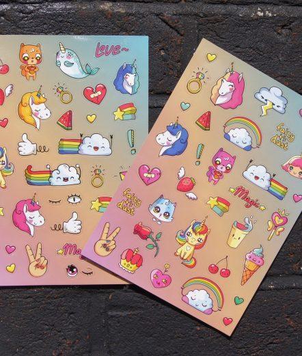 Actual product image The Monster Factory Unicorn refrigerator magnets (72 x)