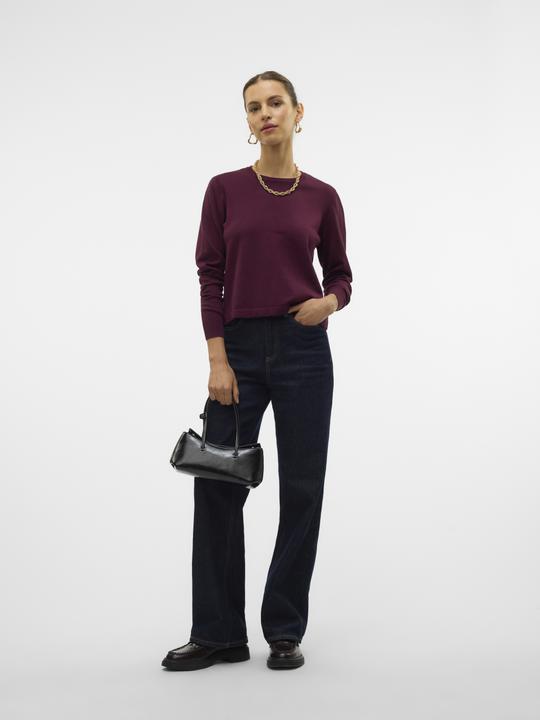 Actual product image Vero Moda Vmsilje Ls O-Neck Short Pullover Ga Noos (M)