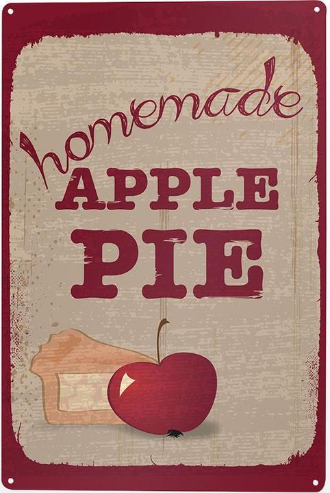 Produktbild Trend Import Blechschild - Apple Pie (20.5 x 0.2 x 29.5 cm)