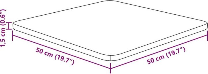 Actual product image VidaXL Isabel (50 x 50 x 1.5 cm)