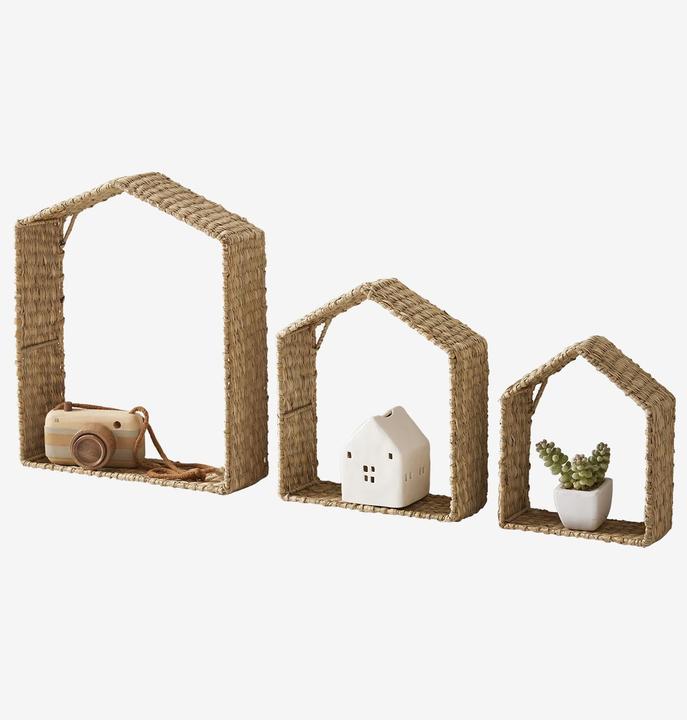 Immagine prodotto Vertbaudet Set di 3 mensole decorative per la camera dei bambini HAUS seagrass