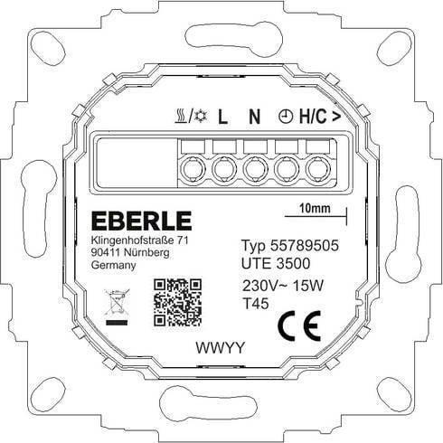Produktbild Eberle Controls UTE 3500-RAL9010-G-55
