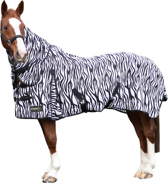 Produktbild Hy Stormx Original Zebramuster Fliegenschutz Pferdedecke (183 cm)