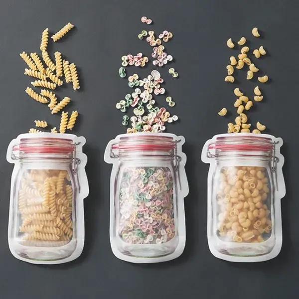Image du produit Homava Mason Jar Alimentaire Zip- Sacs de congélation