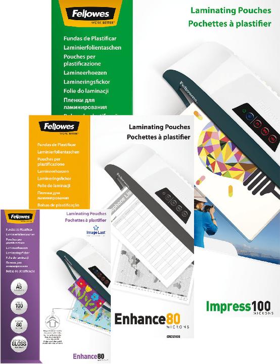 Actual product image Fellowes Enhance 80 (A3, 100 Piece, 80 µm)