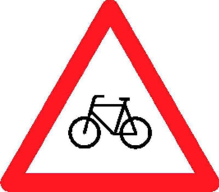 Actual product image BRW Sign warning of bicycles 1.32