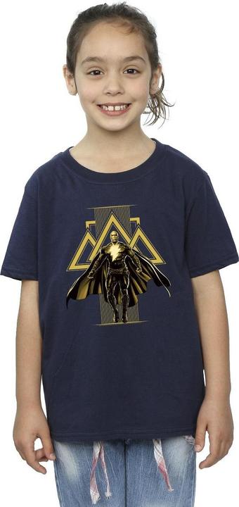 Immagine prodotto Black Adam Rising Golden Symbols Maglietta Ragazze (140, 146)
