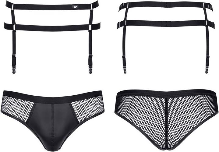 Actual product image Regnes Fetish Planet Men suspender belt with panties (S)