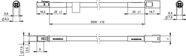 Actual product image L&S Verbindungsleitung RGB 24V, 2000mm