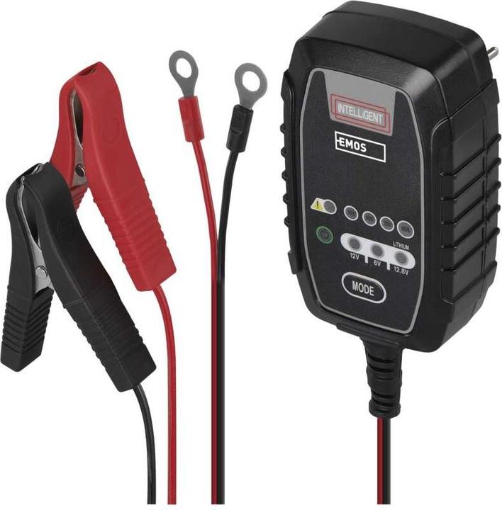 Image du produit Emos Chargeur de batterie de voiture /12V 0,8A (12V, 6V, 0.80 A)