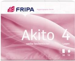 Produktbild Fripa Papiertaschentuch akito 6010604 21x21cm weiss 30x10St.